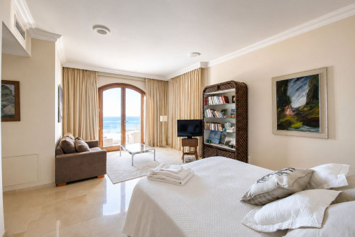 Suite with balcony and sea views