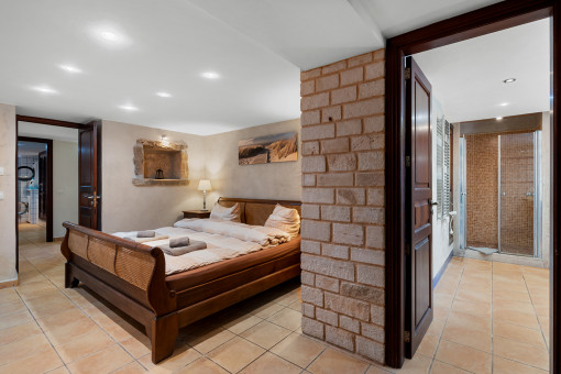 Master bedroom with en-suite bathroom