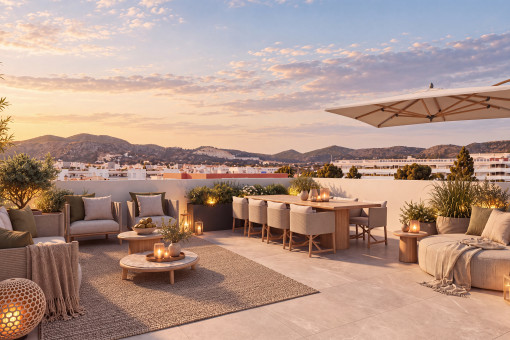 Big rooftop terrace 