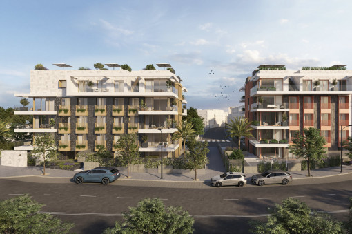 Building with community Pool area