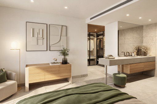 One of 3 bedrooms