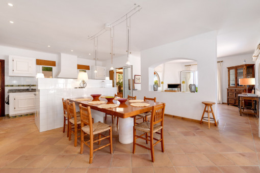 Kitchen and dining area