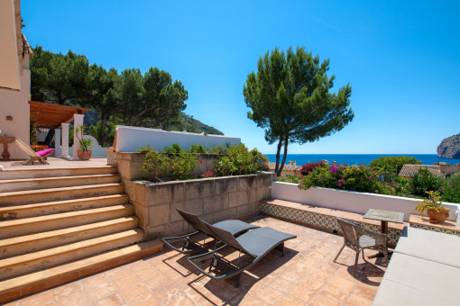 One of the terraces