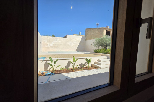 View over the patio
