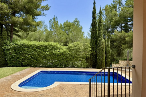 Spacious pool
