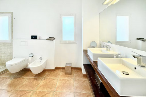 One of the 3 bathrooms