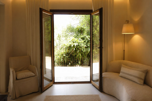 Living area con access to the sun terrace