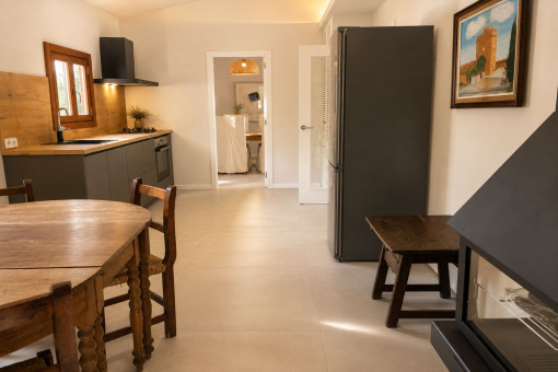 Kitchen and dining area