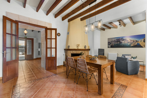 Living and dining area