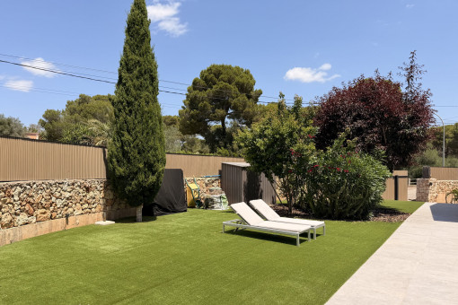 Well-maintained garden