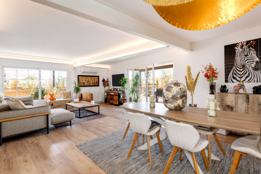Living-dining area