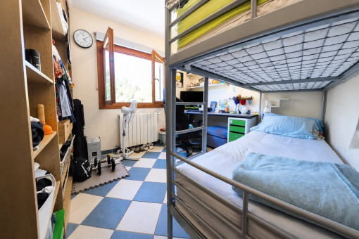 Second of a total of four bedrooms