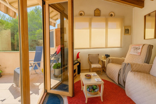 Small lounge area on the upper floor