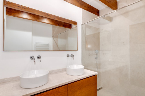 One of the three bathrooms 