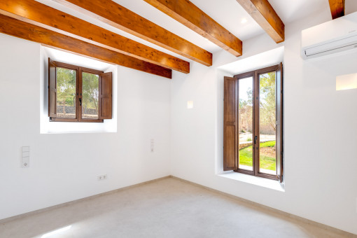 One of the three bedrooms