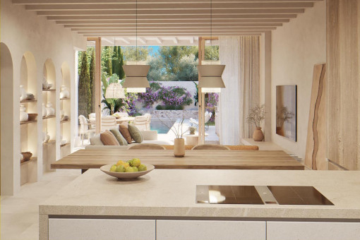 Modern Kitchen with Abundant Natural Light