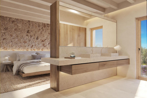 One of Three Spacious Bedrooms