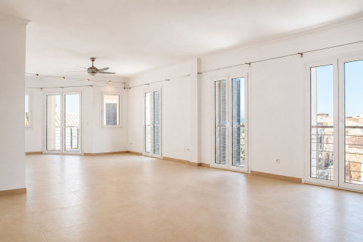 Living and dining area with access to the balconyLiving and dining area with access to the balcony