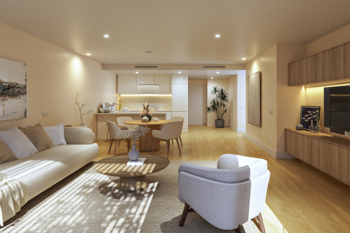 Living and dining area