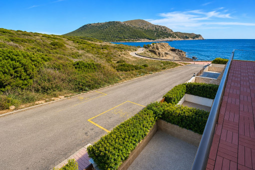 Views over the coastal landscape and the sea
