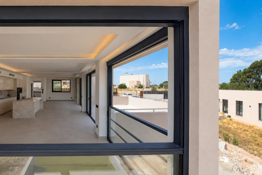 Terrace access to the open-plan living area