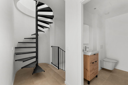 Access to the roof terrace