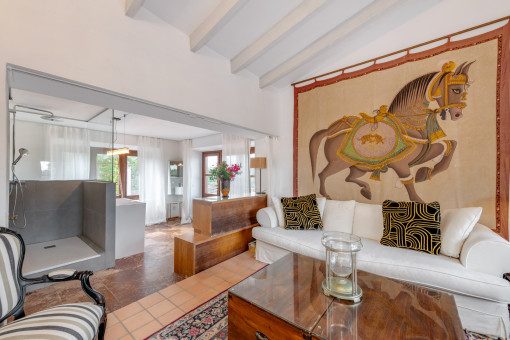 Master suite with warm atmosphere