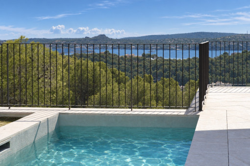 View from the pool area 