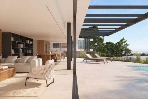 Spacious Pool Terrace on the Main Living Level