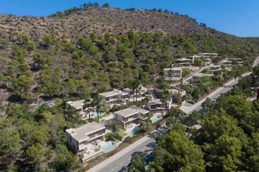 Overview of the villas 