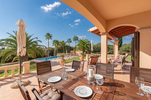 Covered terrace