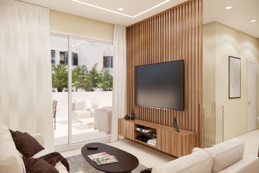 Open-plan living area