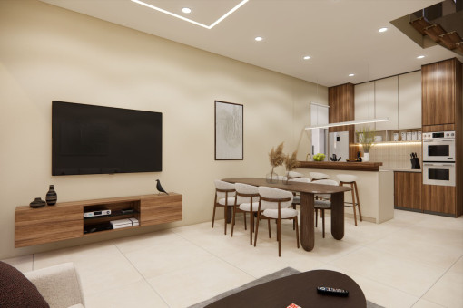 Open-plan living area