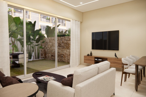 Open-plan living area