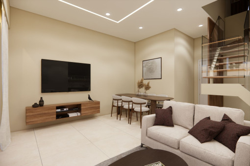 Open-plan living area