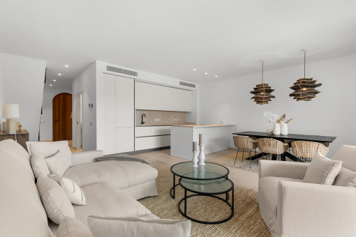 Living and dining area