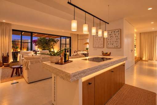 Evening atmosphere in the kitchen