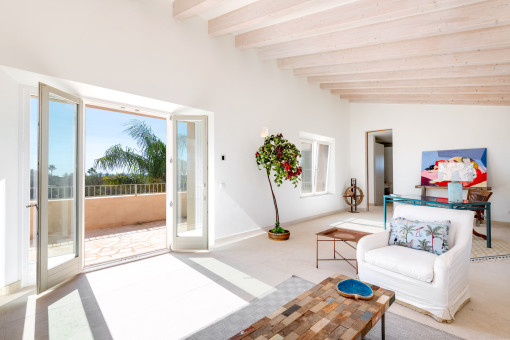 Living room with terrace