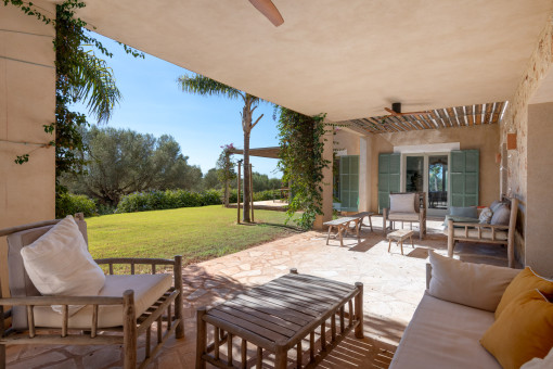 Covered terrace