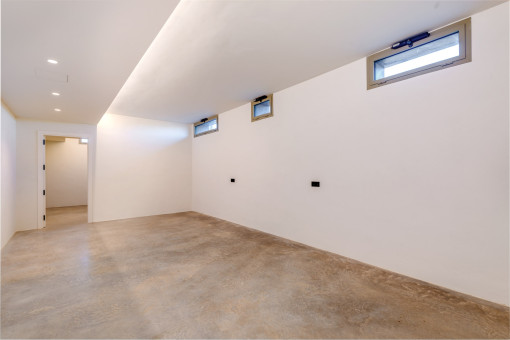Spacious basement room