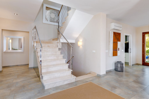 Access to the upper floor