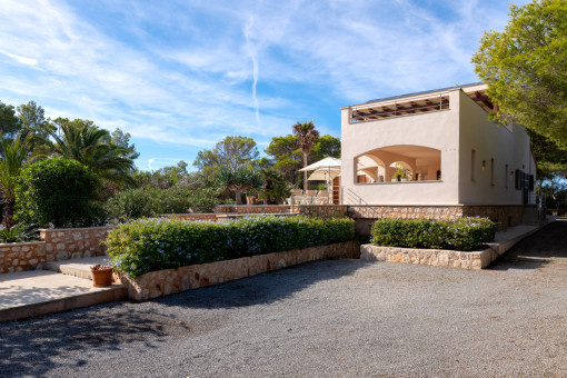 View of the villa