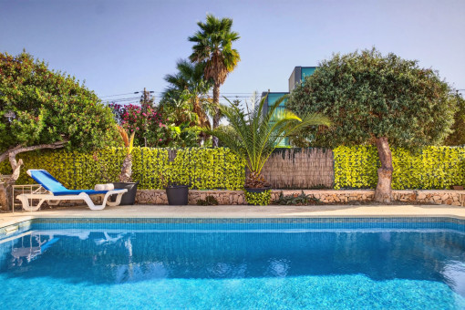 Large swimming pool next to the terrace