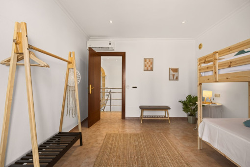 Fourth bedroom upstairs with balcony